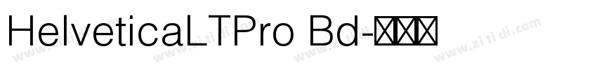 HelveticaLTPro Bd字体转换